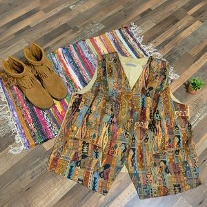 Karen Scott Vintage Tribal Vest